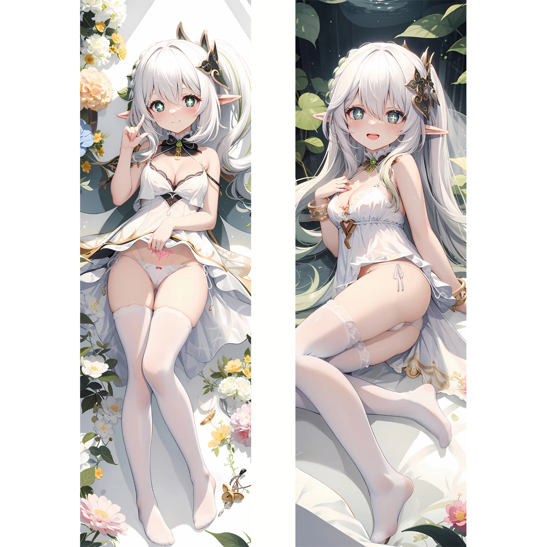 

Genshin Impact Nahida Dakimakura Hugging Body Pillow Cover Case Otaku Anime Long 3D Two-Side Sexy Pillowcases