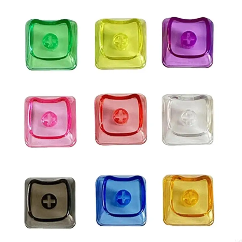 K3NB 10Piece Translucent Color Keycaps For Mechanical Keyboard Keycap With MX X Stem For Customizable Backlits Layouts
