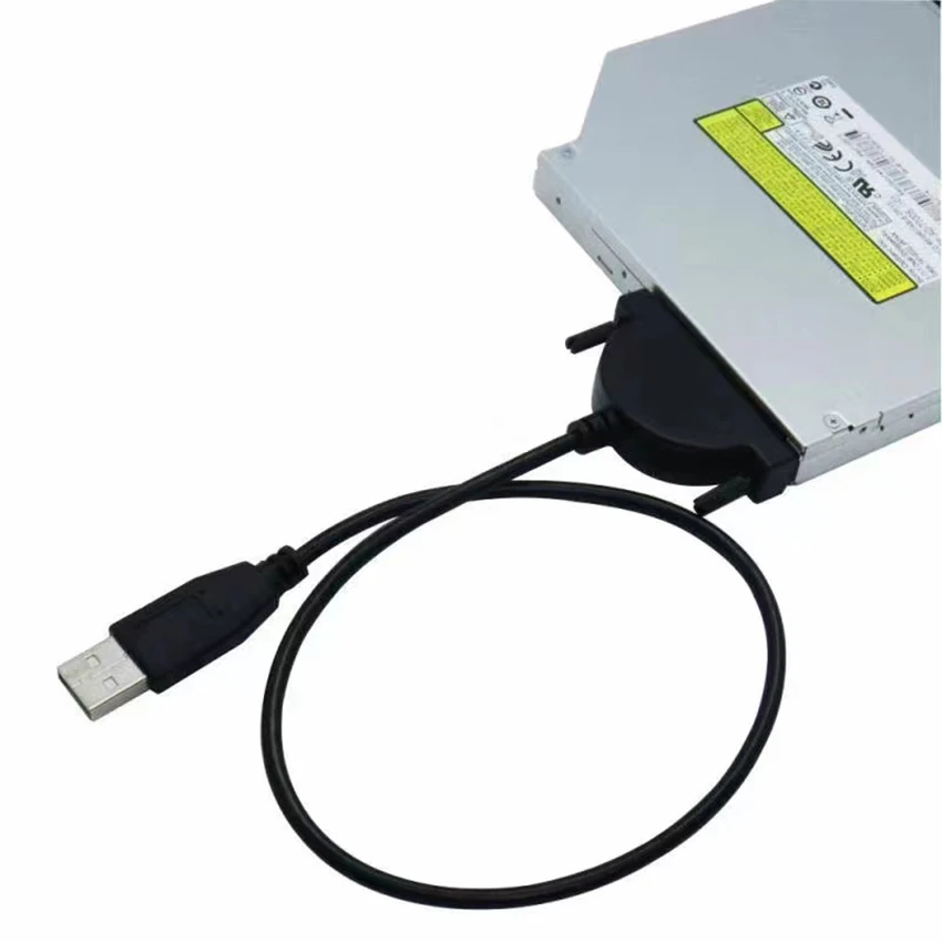 

USB to Mini Sata 7+6 Adapter For Laptop CD/DVD ROM Slimline Drive Converter Cable Screws Power 15-Pin Male to SATA 6-Pin
