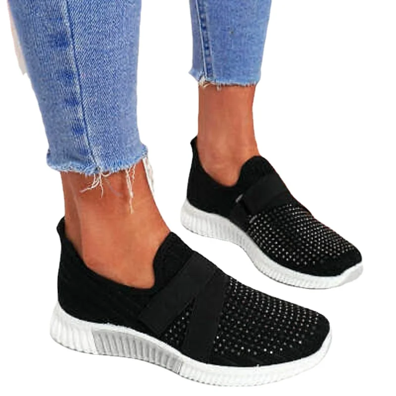 Women Sneakers Outdoor Lightweight Ladies Casual Sport Shoes Slip on Comfortable Walking Shoes Mother Shoes Size 35-43