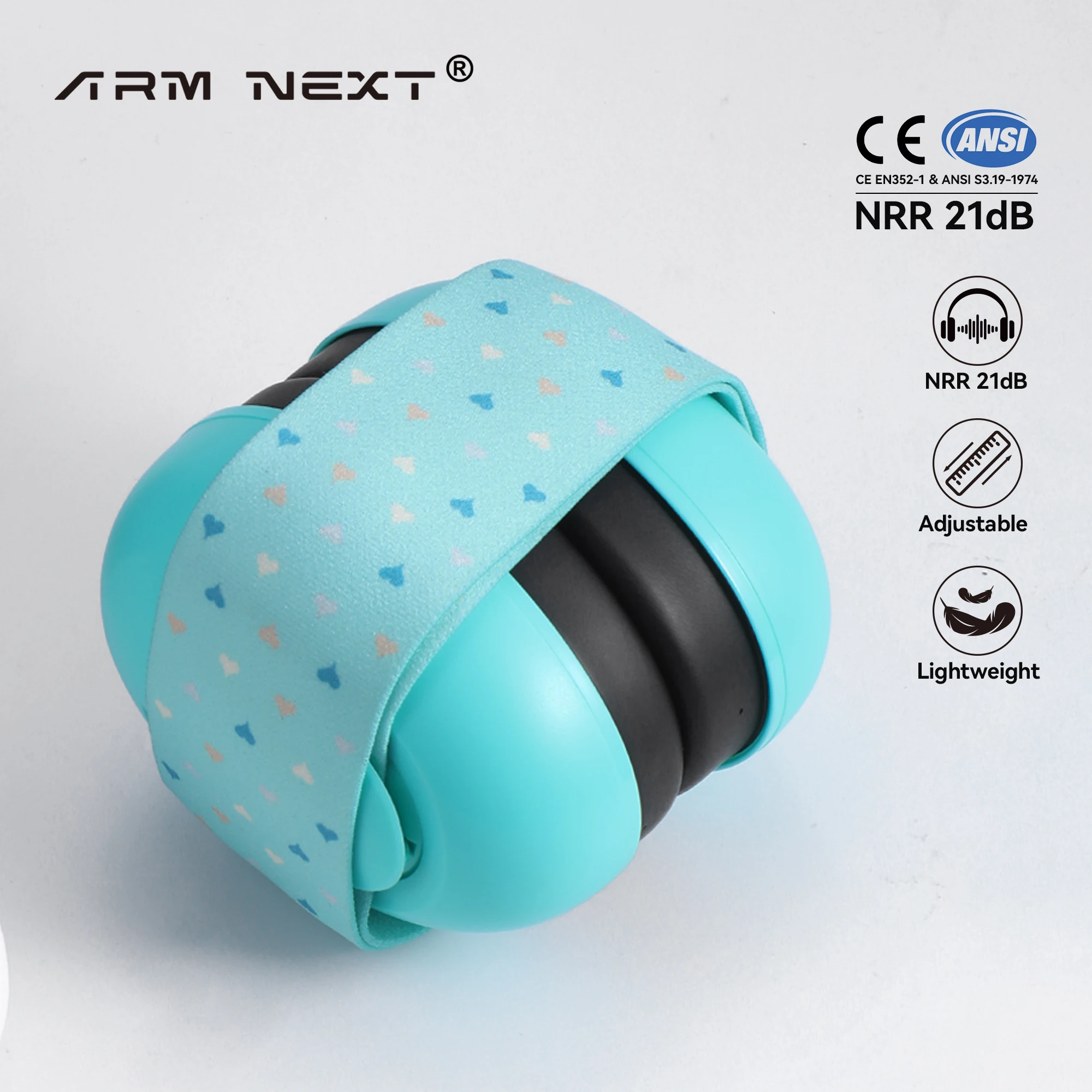 

Baby Ear Protection for Babies Toddlers Elastic Noise Reduction Earmuffs Baby Headphones Against Hearing Damage Improves Sleep
