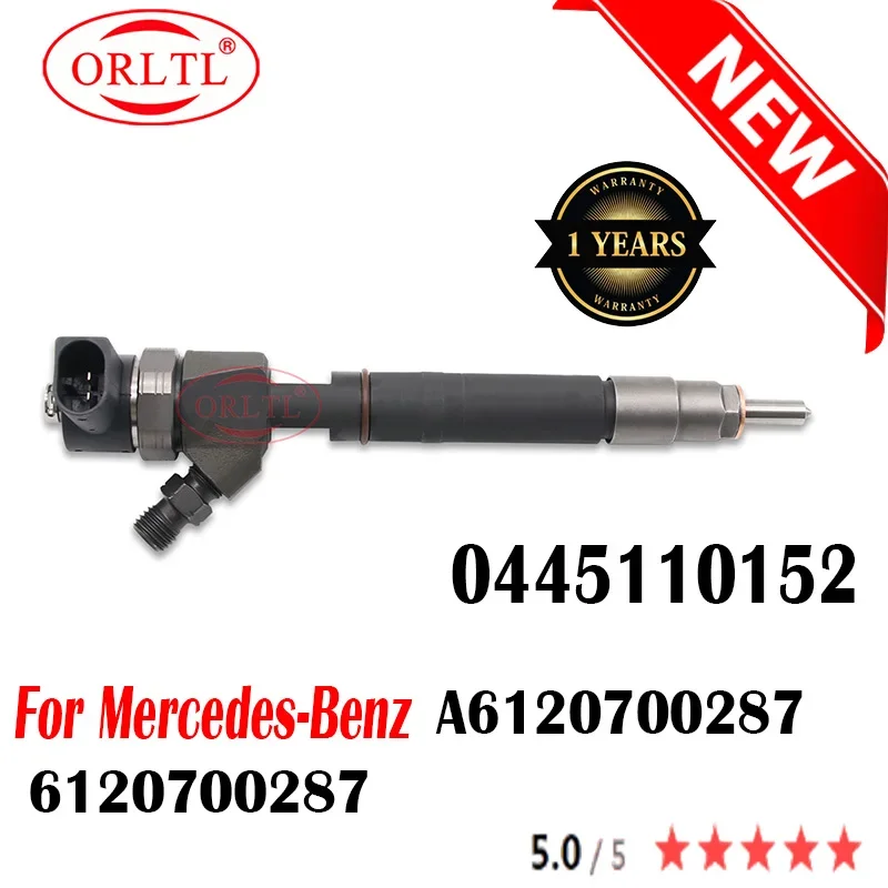 

E0H8 New 0445110152 0 445 110 152 Diesel Fuel Injector 6120700287 A6120700287 0445110151 For Mercedes-Benz ORLTL