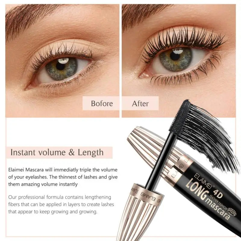 Mascara Curling lungo Crittografia anti-sbavature Prevenzione del trucco a lunga durata Impermeabile e facile da usare TSLM1