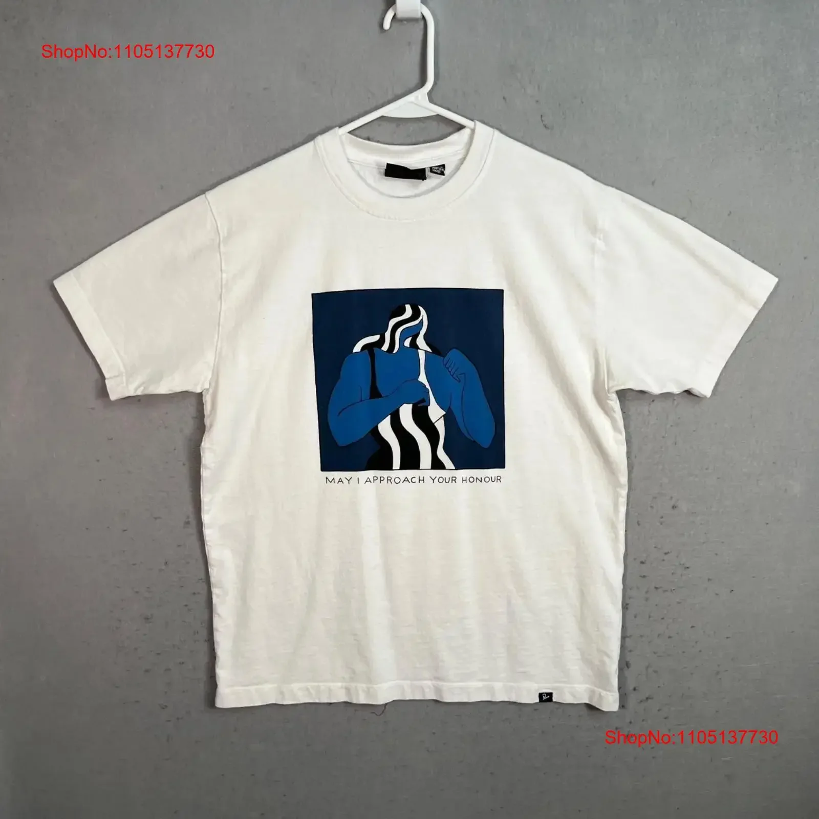 Parra May I Approach Your Honor camiseta adulto pequeño blanco hombres vintage lavado Unisex suave estirado ropa de calle cómoda