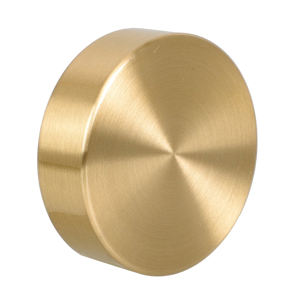 

Brass Paperweight for Calligraphy Desk Office Use Round Solid Exquisite Waterproof Corrosion Resistant Easy Clean Maintenance