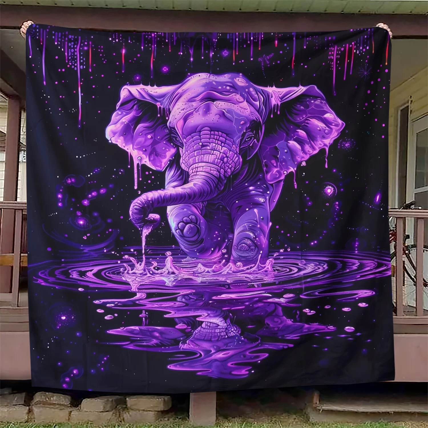 

CozyLux Elephant Flannel Throw – Ultra Soft Warm Plush – For Couch, Bed, Office – All-Season Comfort & Cozy Design