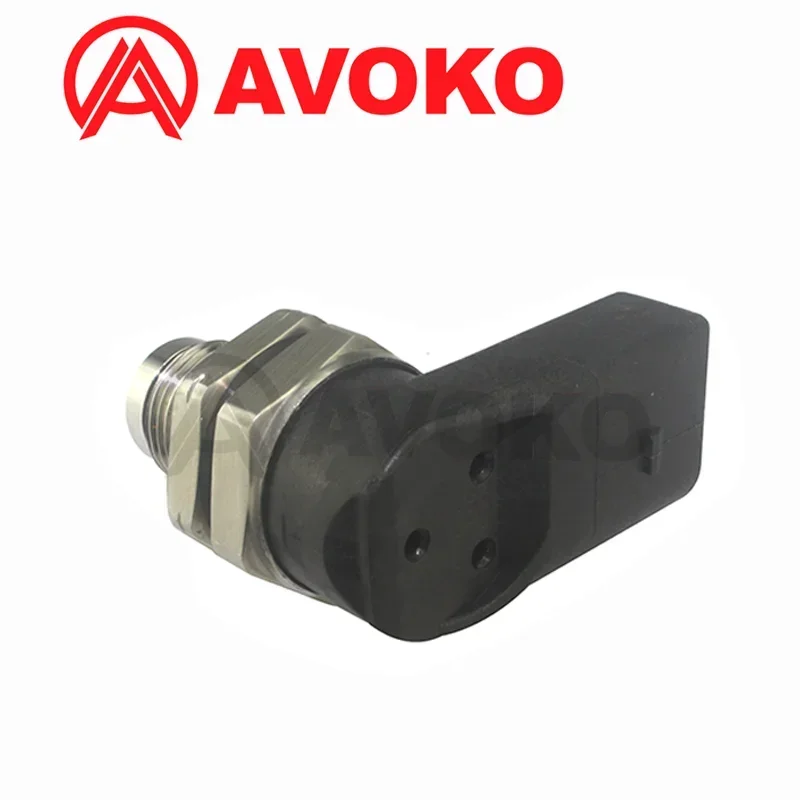 SENSOR de riel de presión de combustible CR, 1800Bar, para BMW X3, X5, X6, E46, E53, E60, E61, E63, E71, E72, 335d, 320d, 330d, 3.0L, 0281002497, 13537787167