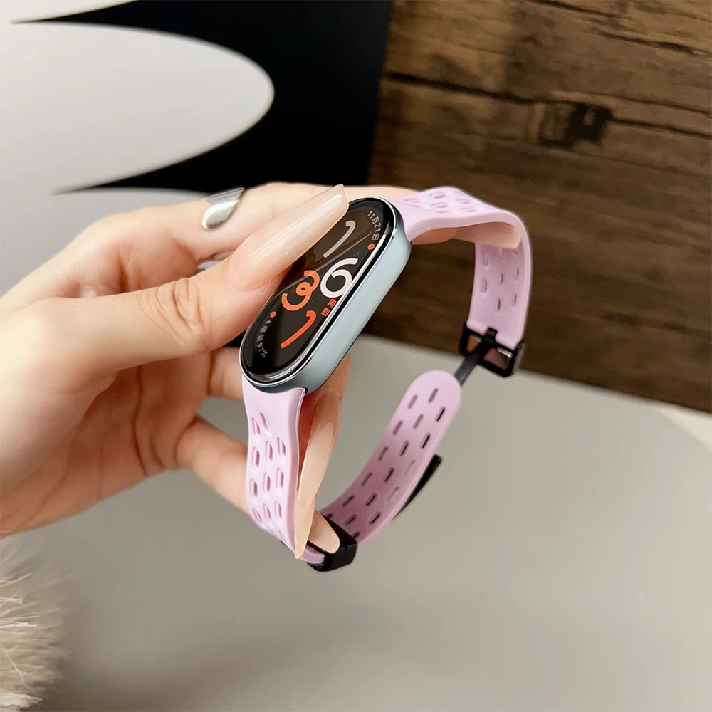 Weiches Silikonarmband für Xiaomi Mi Band 9/8, Correa-Armband, Handgelenk, Mi Band 8, Sport, wasserdichtes Ersatzarmband für Xiaomi Band 9 – Detail 11