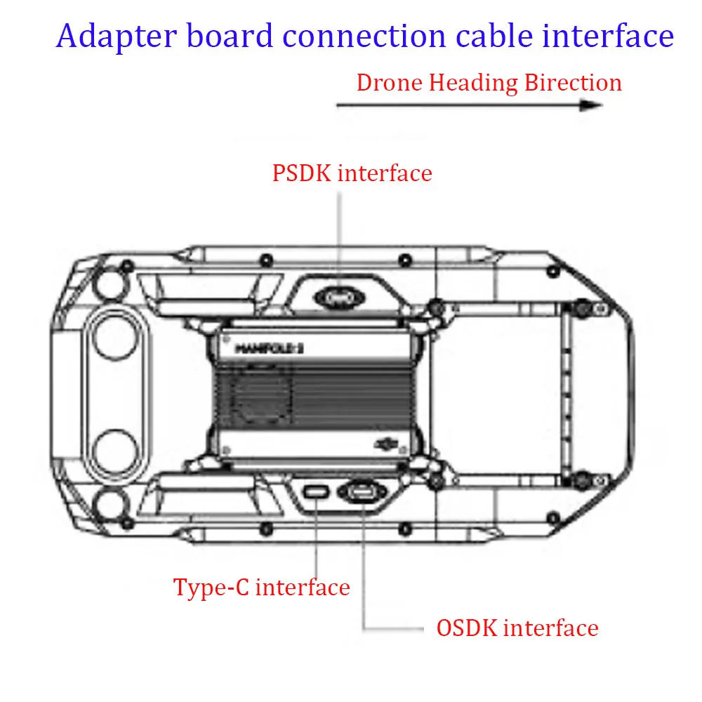 Imagem -04 - para rc Dji M300 Instalação de Montagem do Sistema Uav Rtk Interface Osdk Expansão Plug de Alimentação dc 24v tipo c para Xt30 Saída