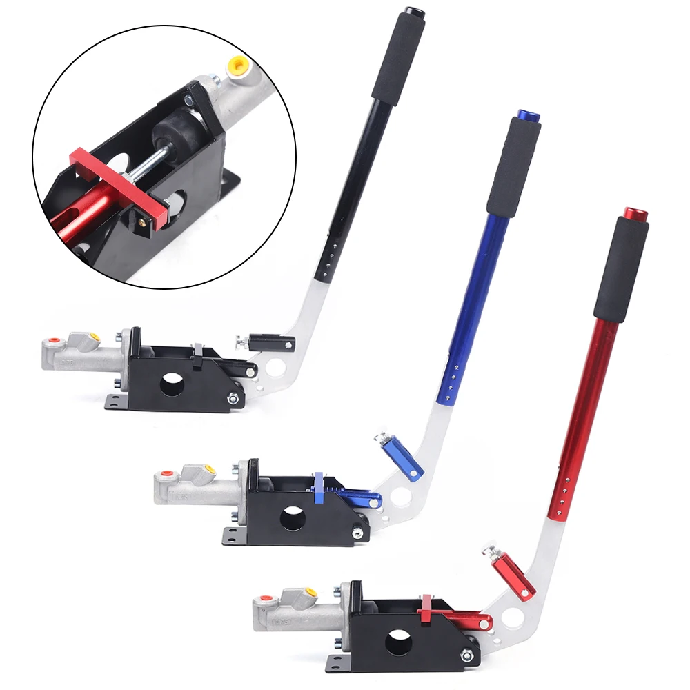 Universal Game Handbrake Fly Off Drift Handbrake Vertikal Stehend Rallye  Black/ Red/ Blue Aluminum Alloy