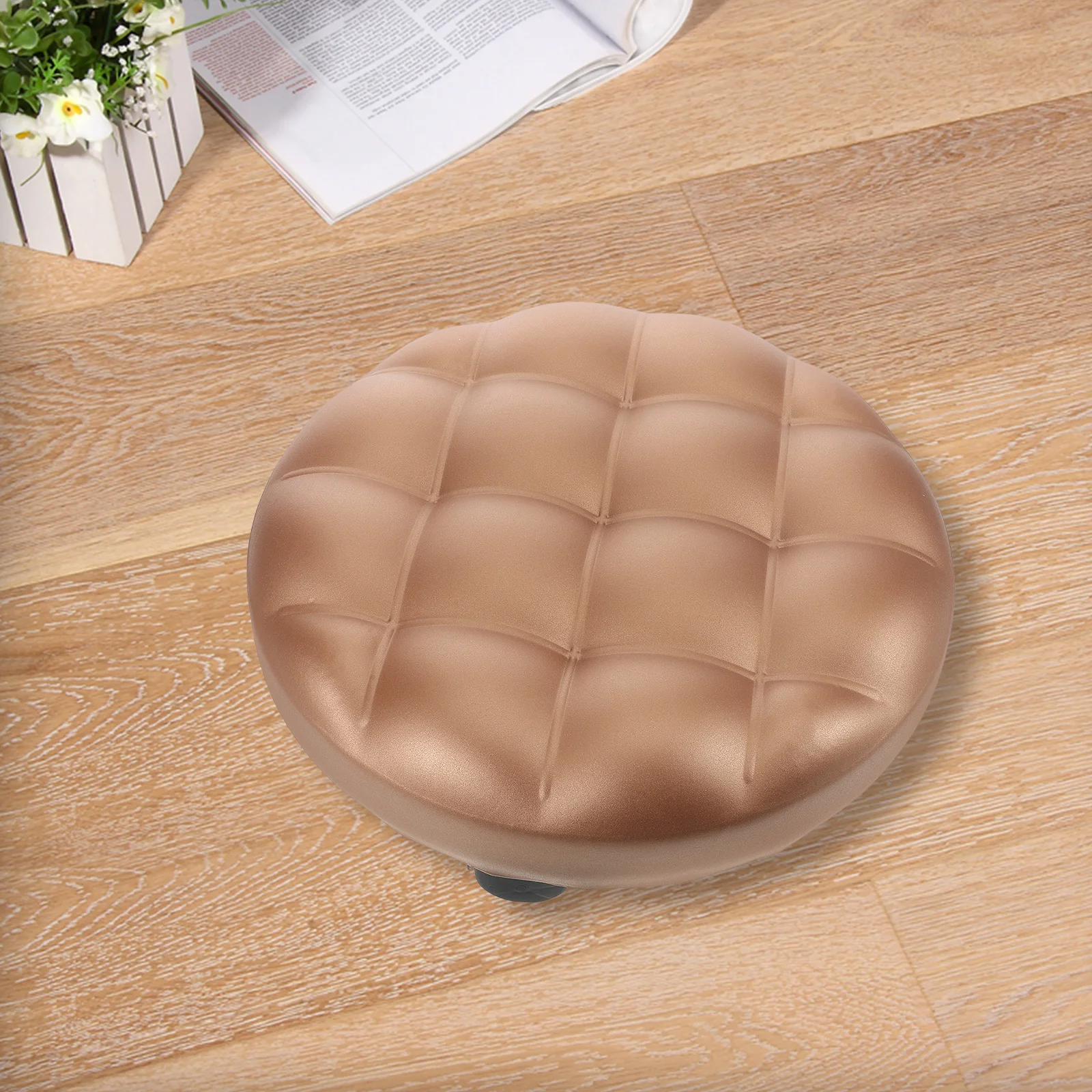 Rolling Low Small Stool Foot Rest Kids Step Stool for Adults under Desk Practical Storage Space Saving Simple Design Comfortable