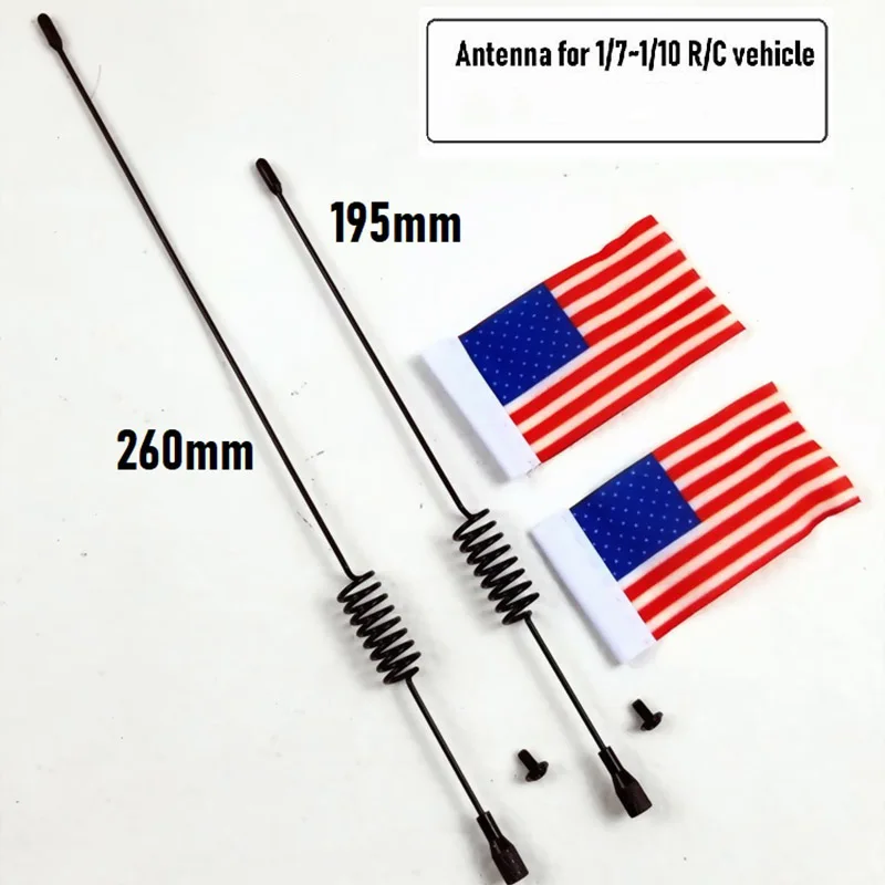 1/7 ~ 1/10 Scale RC Climbing Car Short Card Simulation Artificial and American Flag Udr Trx4 Axial Model Toys