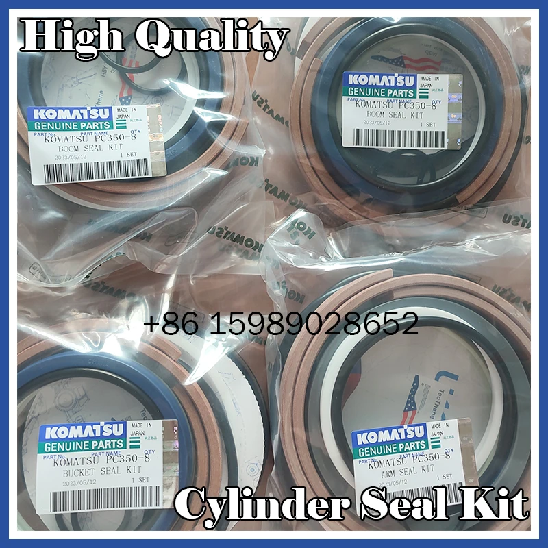 4 Sets PC350-8 Hydraulic  Boom/Arm/Bucket Cylinder Seal Kit  for Komatsu Cylinder Repair Kit