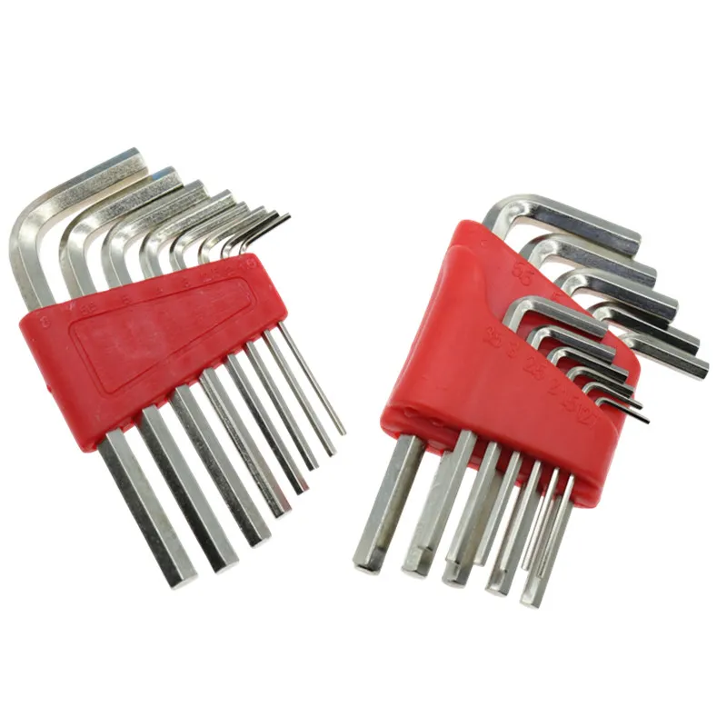 5/11Pcs Portable Metric Inch Allen L Wrench Keys Size Allen Key Short Arm Tool Easy To Carry for Home DIY Repair Hand Tools