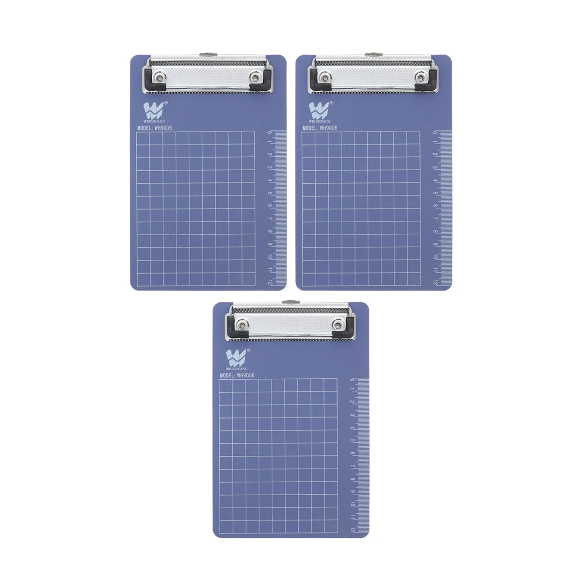 3pcs Plastic Board Hanging Menu Order Plastic Writing Board Holder for Writing Use (Blue) Clip Board