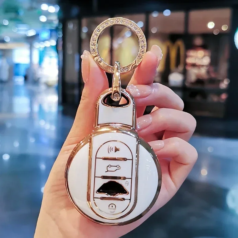 Funda de TPU para llave de coche, accesorios para llavero de BMW Mini COOPERS ONE JCW F56, F55, F54, F57, F60, R55, R56, R57, R58, R59, R60 S Roadster