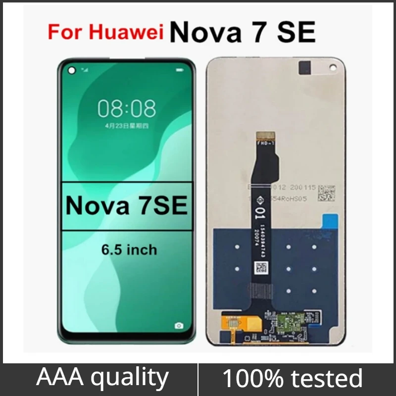 

6.5" For Huawei Nova7 SE LCD Y-AN00 NX9B LCD Display Touch Screen Digitizer Assembly for Huawei Nova 7 SE LCD