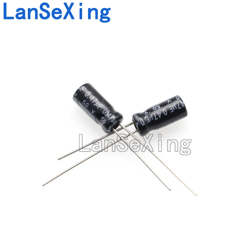 Capacitor eletrolítico de encaixe, Volume 5X11, 50V, 0,47 UF, 50V