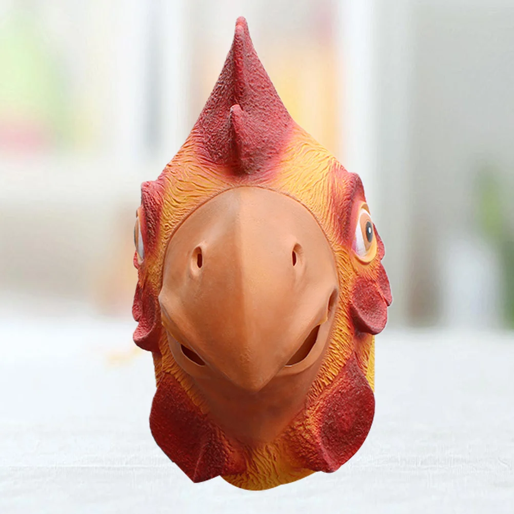 Funny Rooster Mask Halloween Full Face Latex Costume for Masquerade Party Carnival Dance Festival Cosplay Men Women
