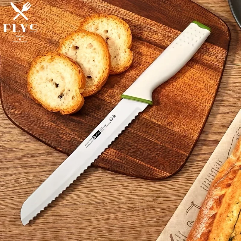 PLYS Bread Knife Household Multi-Purpose Baking Bread Knife Toast Knife Cake Knife Serrated Knife Baking Knife