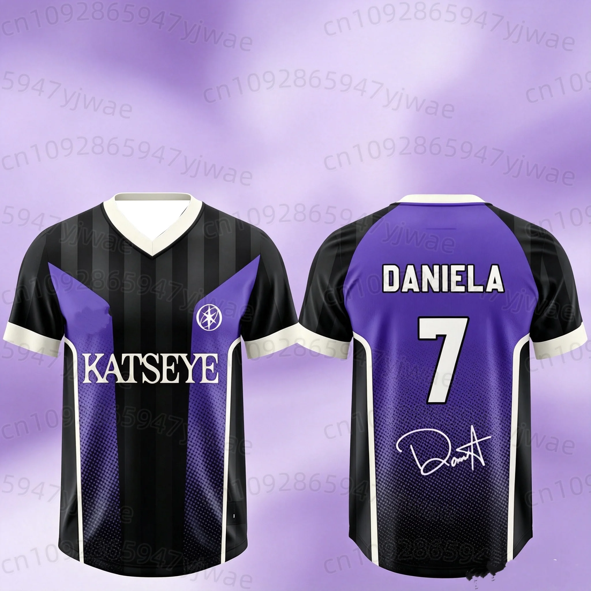2026 summer Katseye Unisex short sleeve Jersey Fashionable Streetwear Sophia Daniela  Fans Tee Summer Men Women  T-Shirts