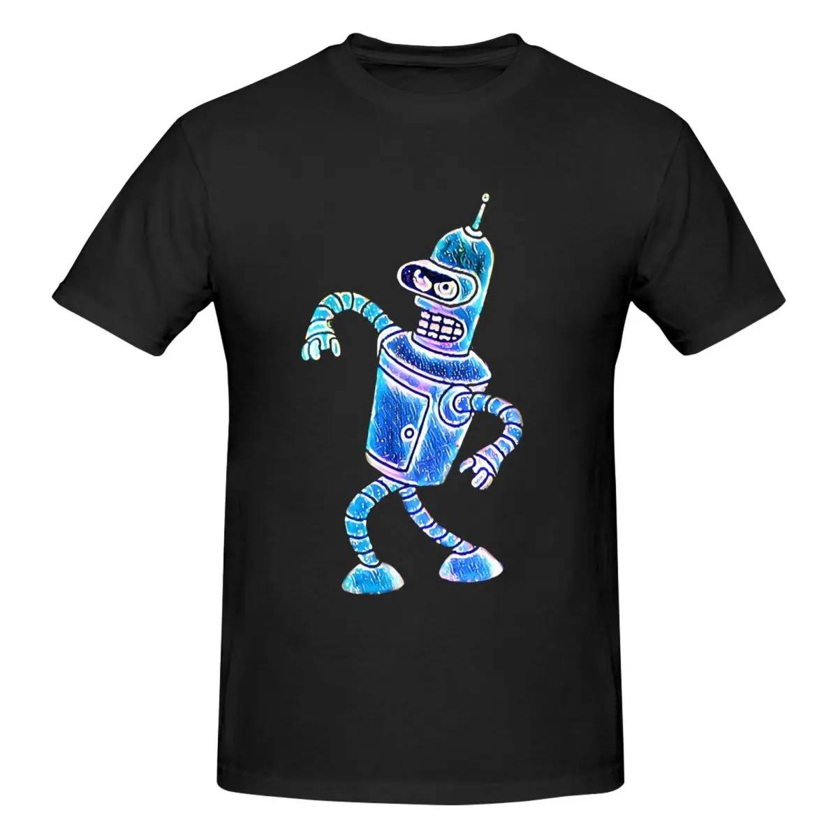 Funny Fun T-Shirt Men Round Neck Cotton T Shirts F-Futurama Short Sleeve Tees 6XL Tops