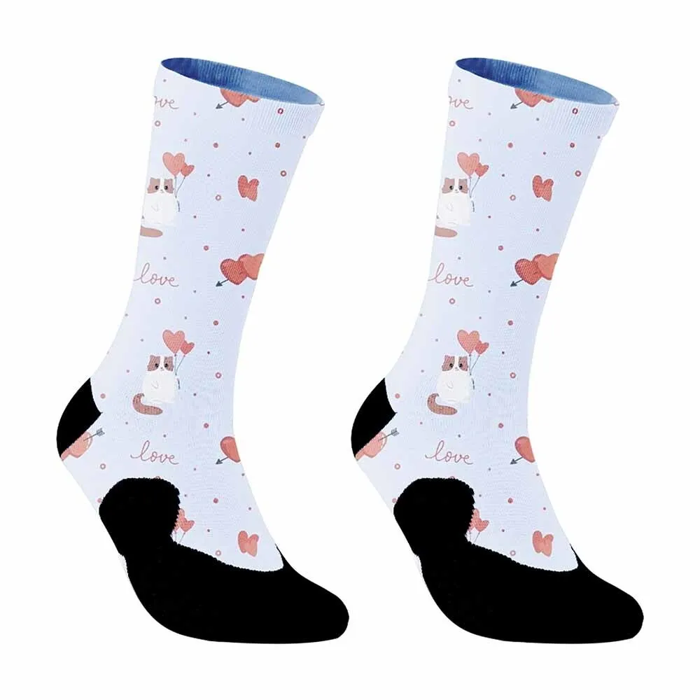 Cute hamster patterned sports cycling socks, unisex, sweat absorbing, suitable for outdoor sports enthusiasts and more people