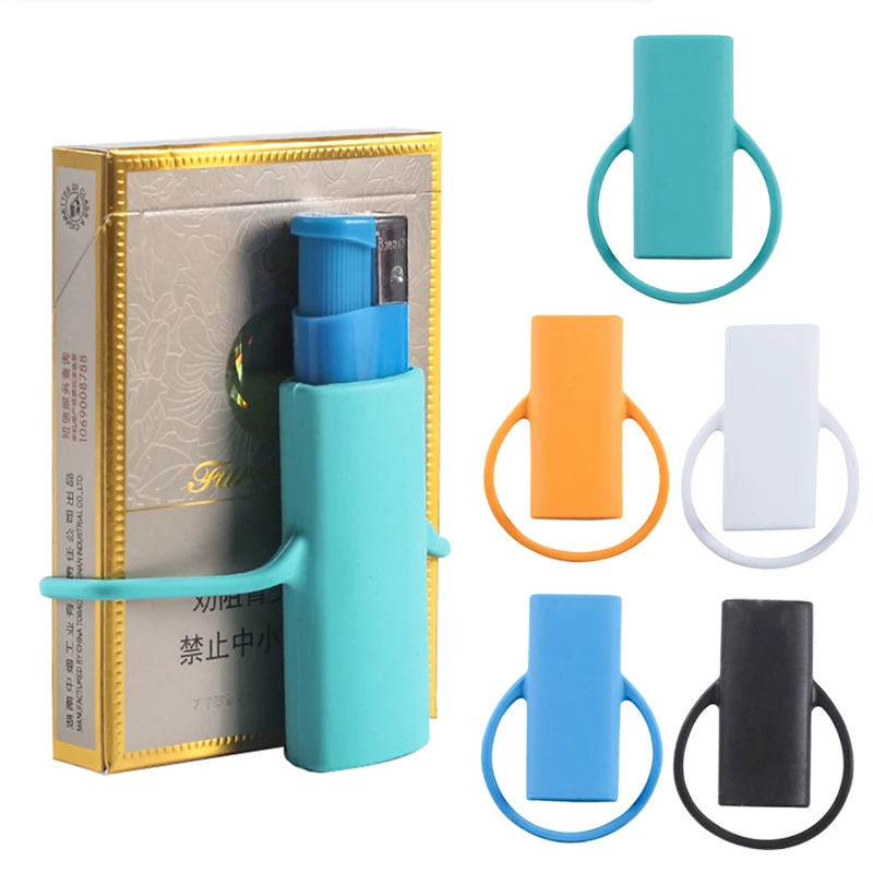 Silicone Lighter Cover Portable Lighter Protective Cover Smoking Accessories