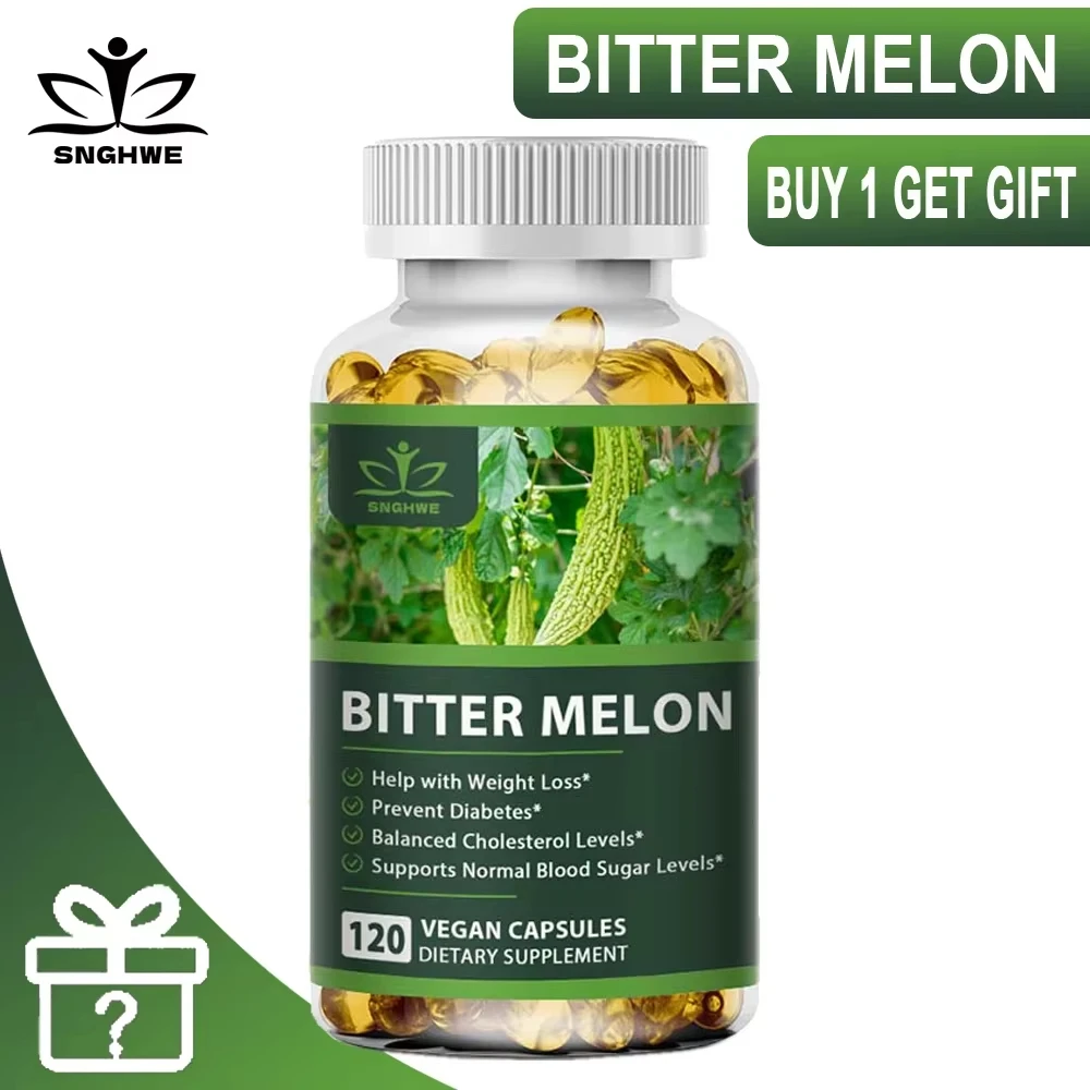 

Plant insulin bitter melon capsules blood sugar balance healthy detoxification skincare and beauty digestive health