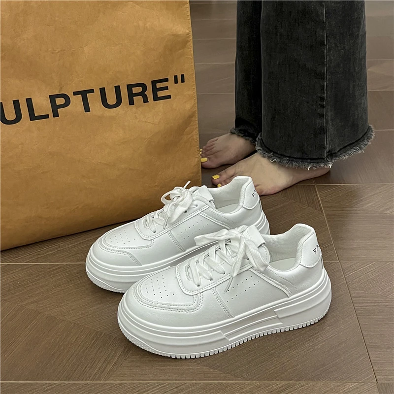 Tennis Sneakers Woman Spring Autumn Sports Board Shoes Fashion Comfort Colorful Casual Academy Style Little White Shoes Female