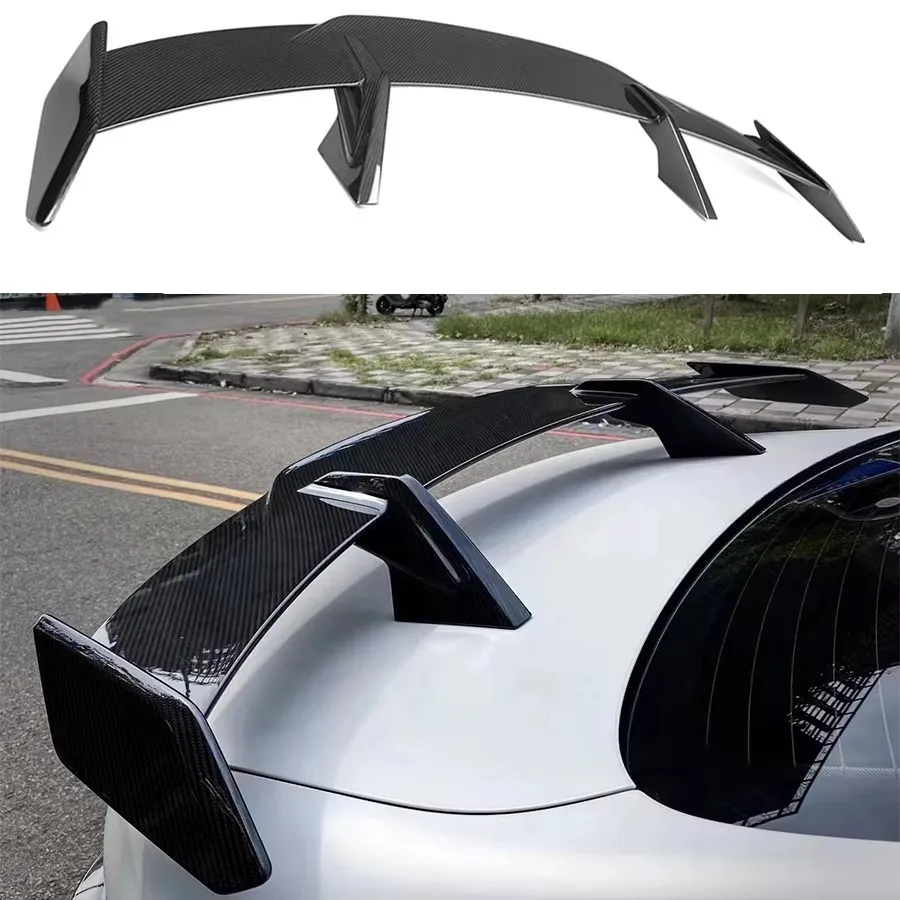 For BMW 2 3 4 Series M2 M3 M4 F87 G20 G22 G82 Carbon Fiber Tail fins Rear Trunk Spoiler Guide Wing Rear Wing Car Trunk Diverter