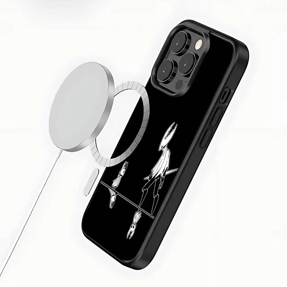 Hot H-Hollow K-Knight Game Phone Case For iPhone 17,16,15,14,13,12,11,Pro,Max,Plus,Mini,SE4,E Magnetic Magsafe Wireless Charging
