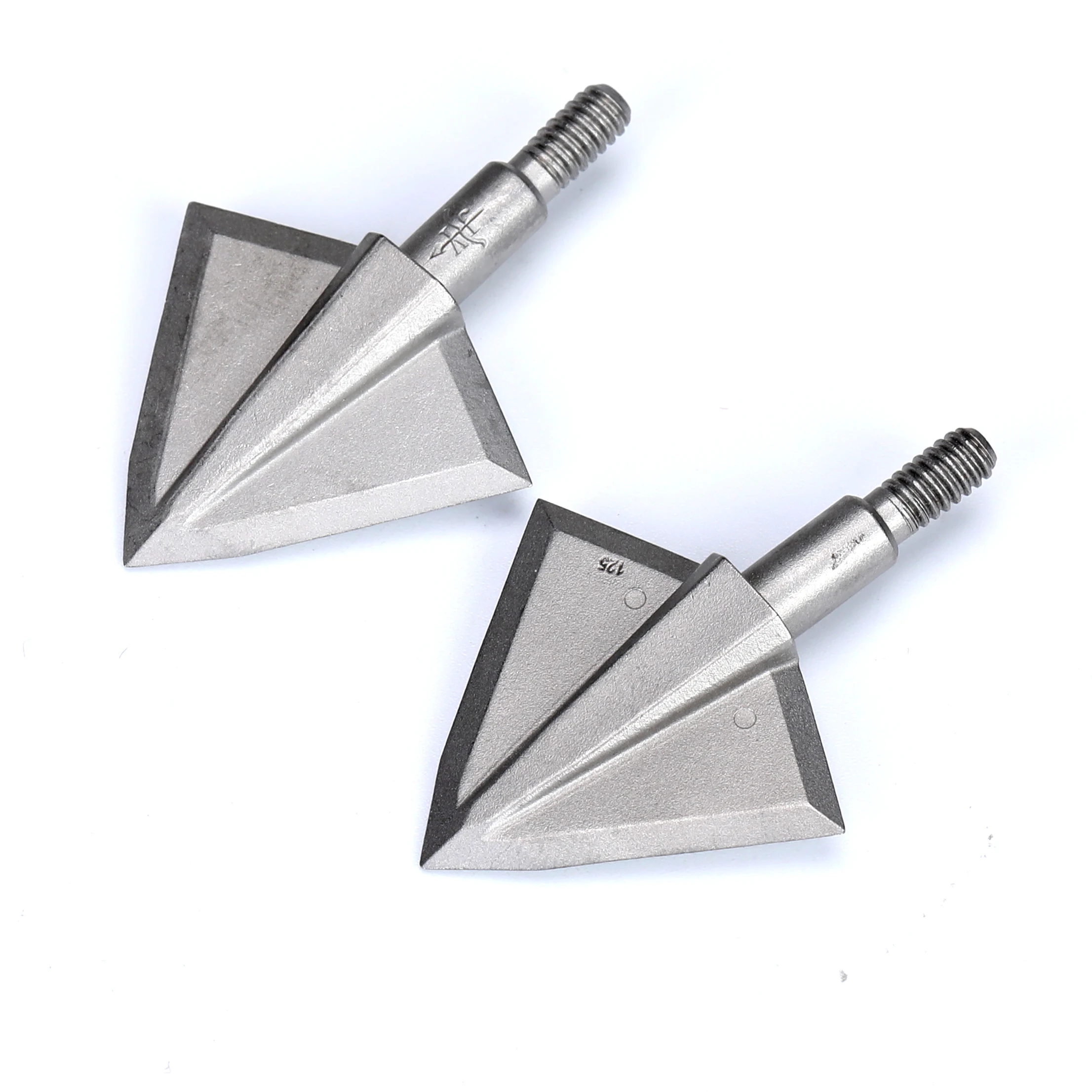 6pcs Hunting Arrow Head 125/150 Grains Archery Broadheads Stainless Steel Shooting Arrow Point Tips