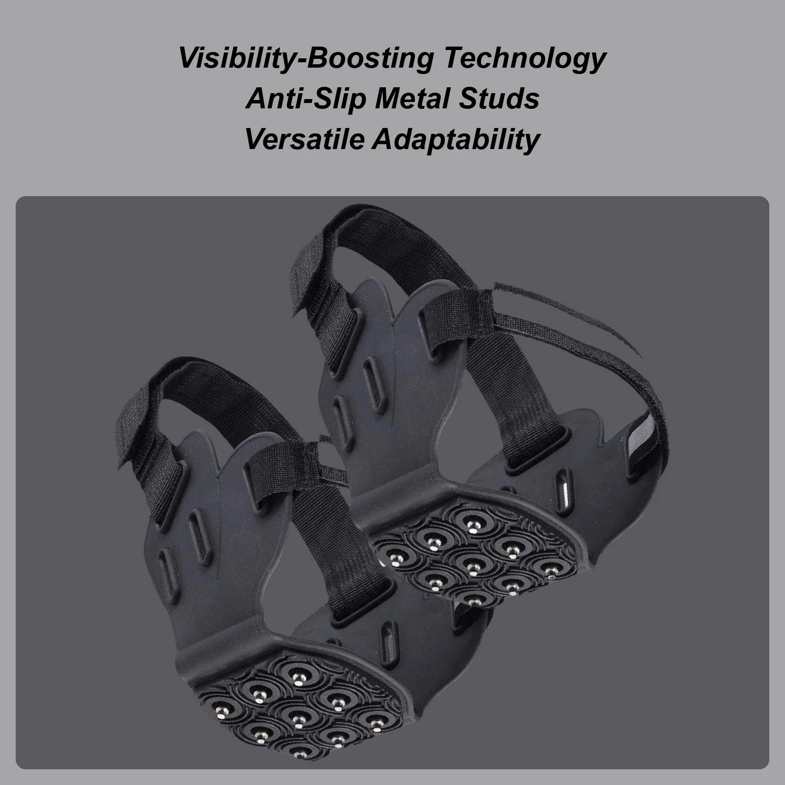 

Шипы для обуви для льда, шпильки, противоскользящие снежные кошки, прогулочные тяговые шипы для зимней прогулки, бега, пешего туризма, скалолазания на открытом воздухе