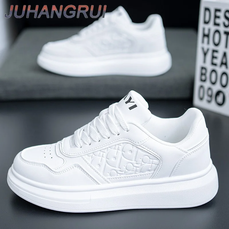 

Mens Sports Shoes Casual Men Luxury Board Shoes Fashion Breathable Flat Shoes Heel Lace Up Cozy Casual Leather Shoes Sports Shoe