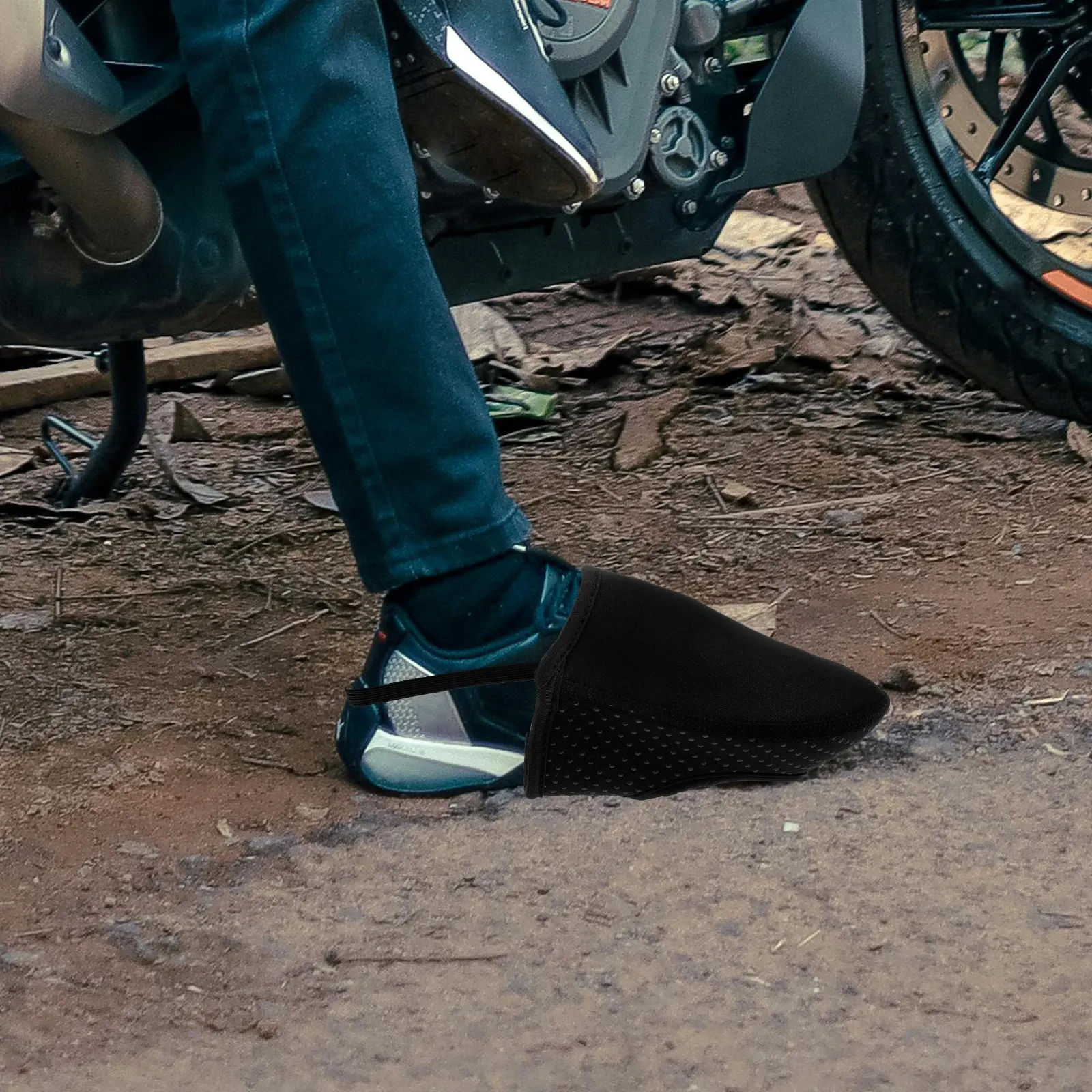 Durable Motorcycle Boots Protector Gear Shifter Shoe Cover Lightweight Polyester Fibre Gear Guards Universal Size