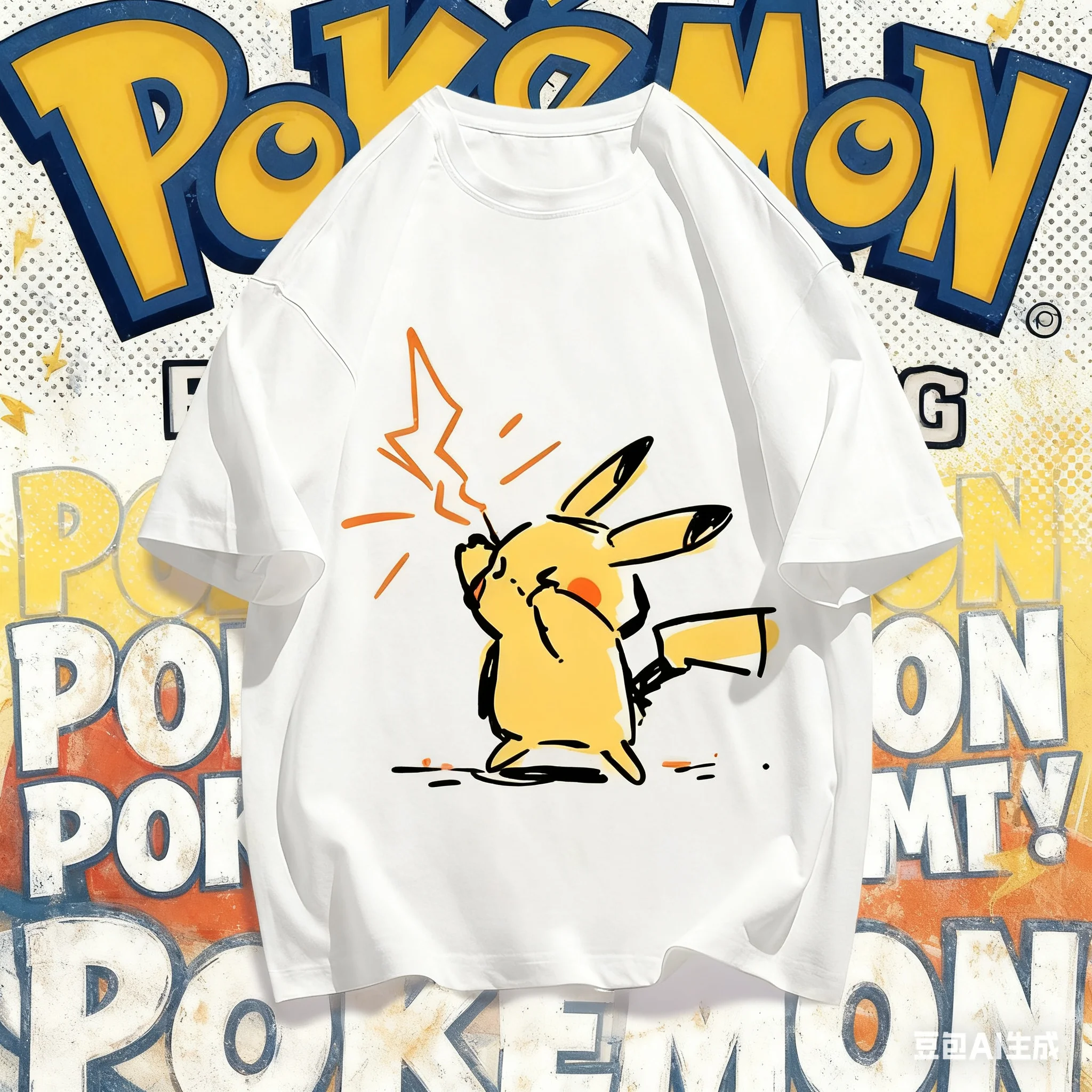 Streetwear Brand Y2K - Summer Pokémon Anime Pikachu Brand 100%Pure