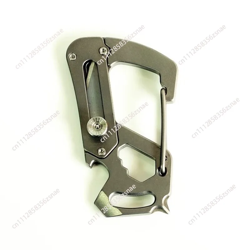 Multifunctional keychain GK1603 outdoor EDC invisible titanium alloy buckle dismantling express Halloween Christmas gift