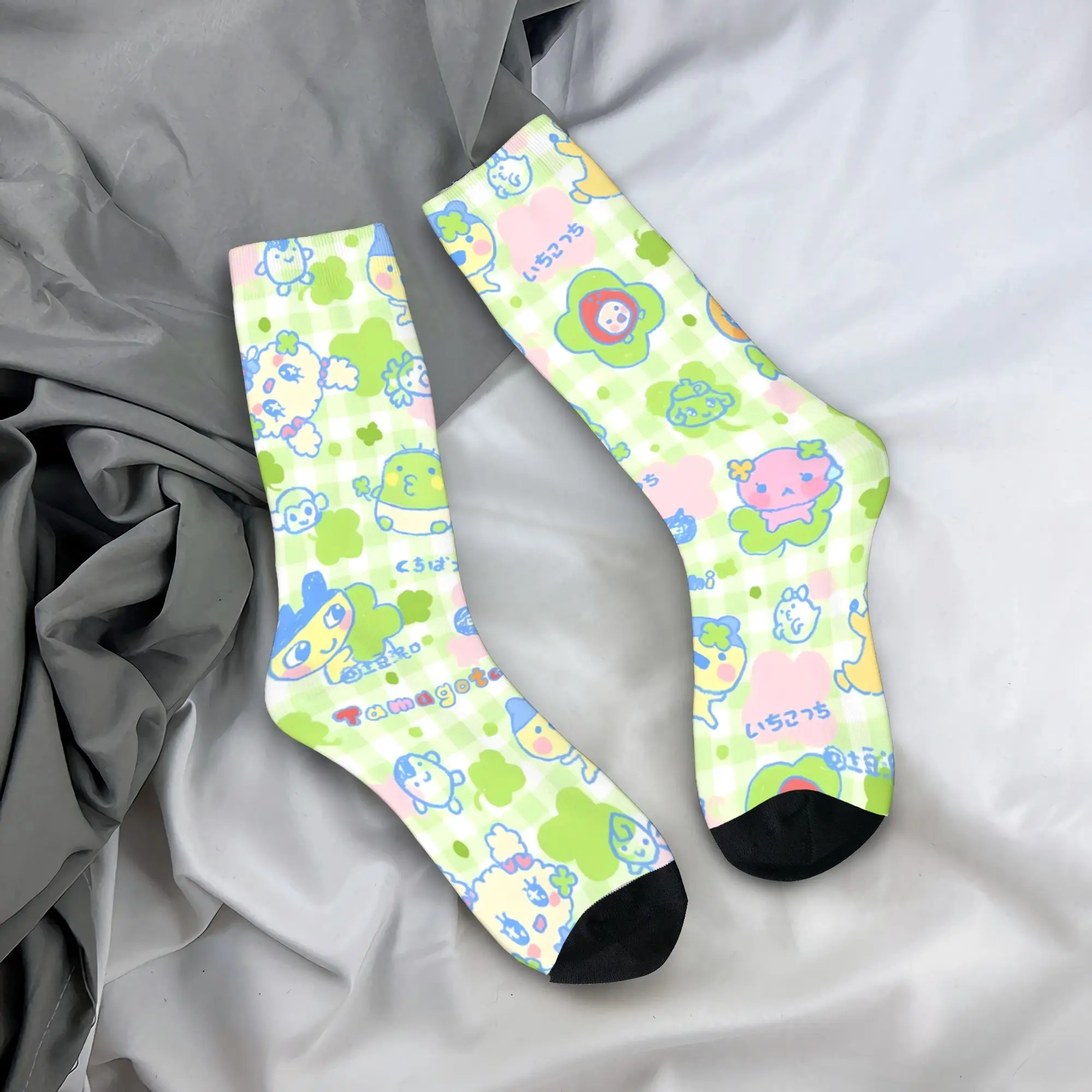 Tamagotchi  Stockings  Funny Socks Adults Men High Quality Socks Autumn Skateboard Design Anti Bacterial Socks Gift Idea