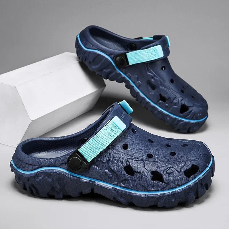 2024 Factory Cheap EVA Men's Clogs Shoes Lightweight Wholesale Plastic Clog Men Beach Working Sandals With Men Clogs&Mules image 3