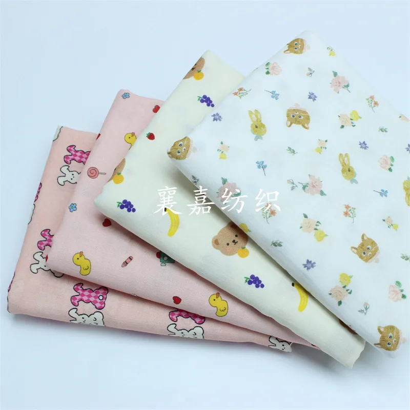 

Combed Cotton, Double Gauze, Cartoon Digital Printing, Baby Clothing, Pajamas, Bedding Fabrics