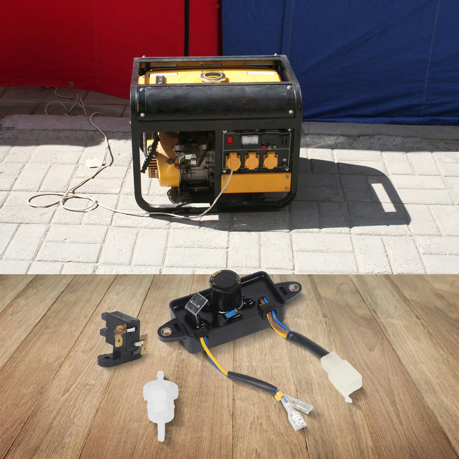 

For Harbor For Predator 30060Y025110 Generator Voltage Regulator AVR with Adjustable Output 160V 260V for 2KW 4KW Generators