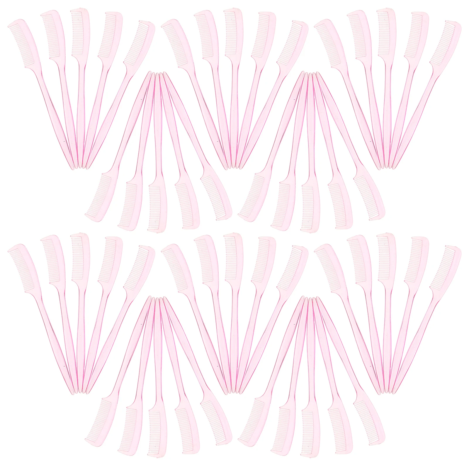

100 Pcs Mini Beauty Comb Eyebrow Brush Grooming Tool Eyelash Technician Shaping Professional Major Travel