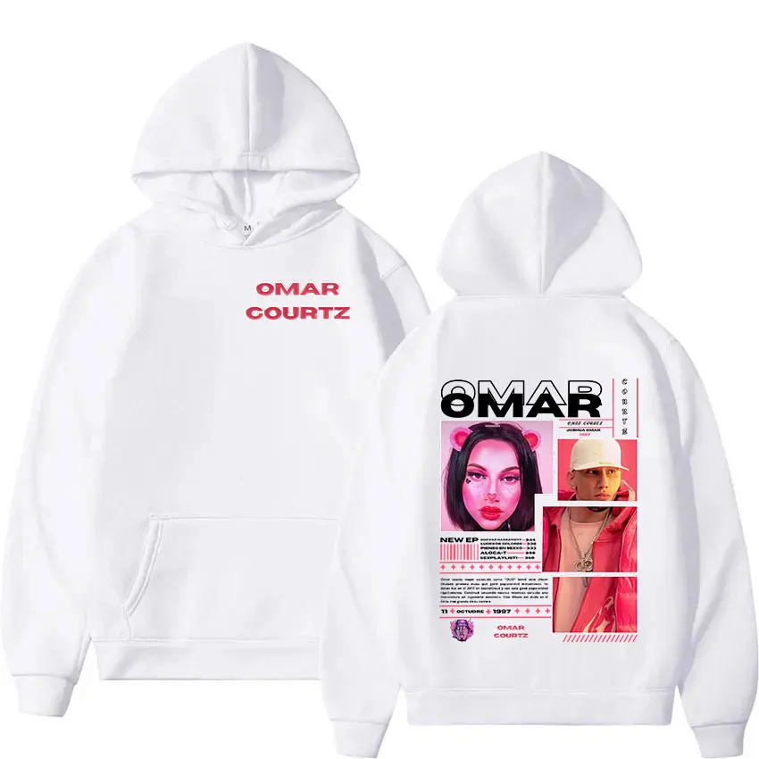Custom Rapper Omar Courtz Tour 2025 New Album Graphic Hoodie Men's Women Fashion Harajuku Sweatshirt Casual Fleece Top Clothing