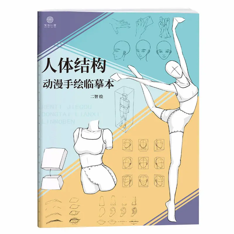 

Human Body Structure Drawing Teach Tutorial Book Line Art Tracing Sketchbook Hand Painted Copy Practice Textbook for Beginners