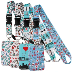 Medical Grey's Anatomy Lanyard For Keys ID Credit Card Cover Badge Holder Phone Charm Keyrings Keychain Accessories Doctor Gifts
