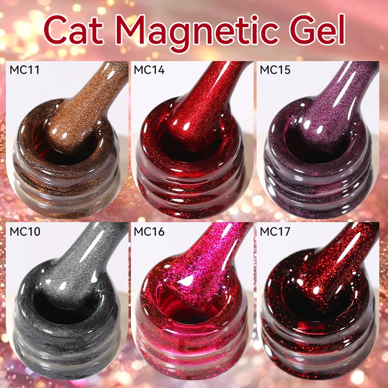 LILYCUTE 7ml invierno otoño brillo gato magnético esmalte de uñas en Gel Soak Off colorido gelatina de vidrio UV LED Gel barniz para decoración de uñas