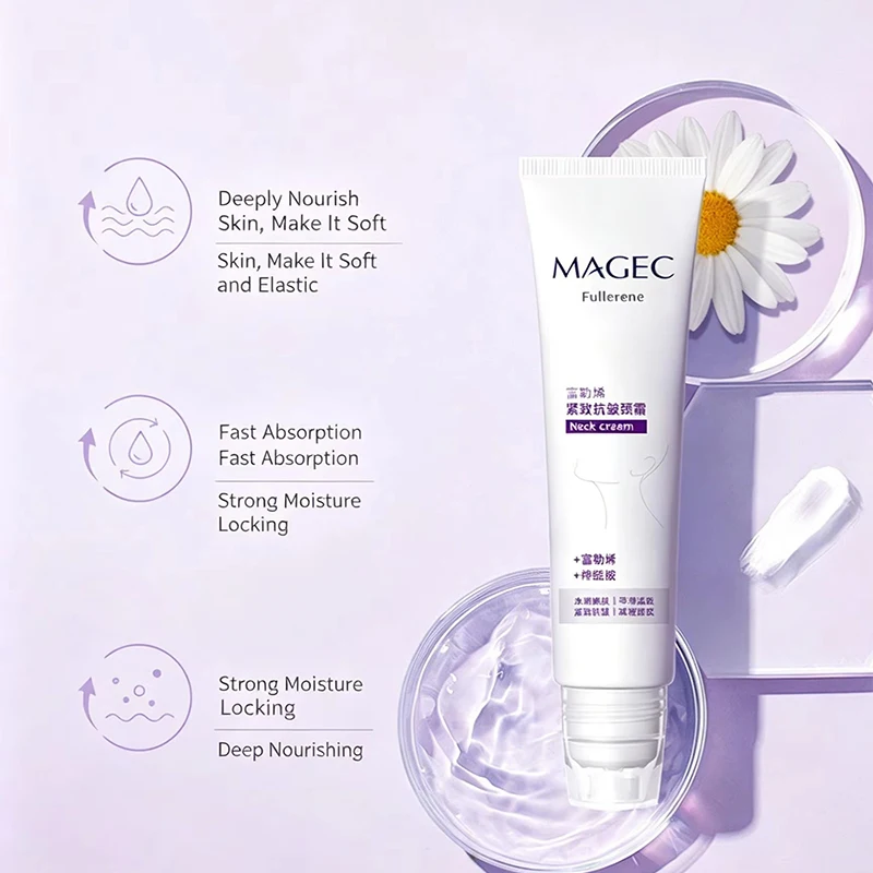 Chamomile Moisturizing Elastic Neck Cream 50g Deeply Moisturizes Neck Care Improves Fine Lines Dullness Skin Repair Skin Barrier