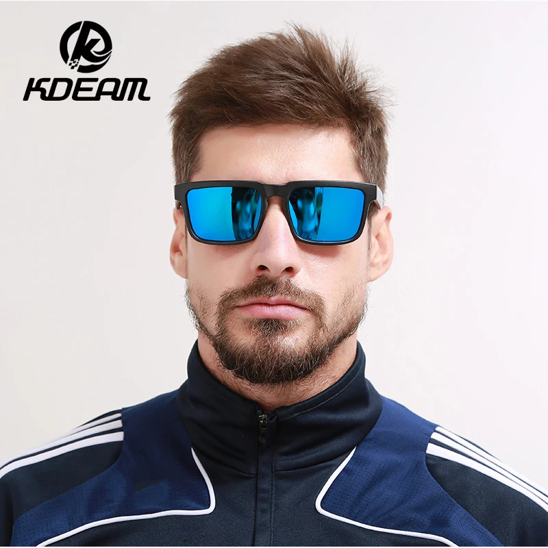 

KDEAM Men's Polarized Sunglasses women Square Sports Trend Sun Glasses Fishing Colorful Driving Sunglass UV400 New Colors очки