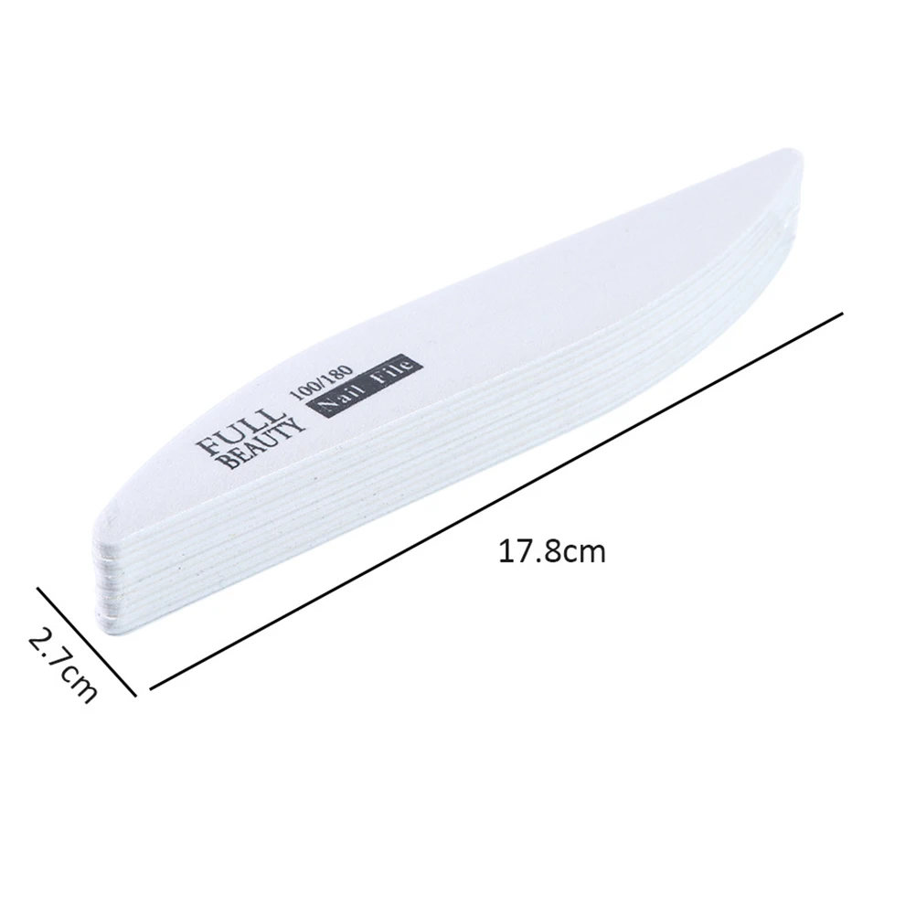 

30PCS Nail Durable Rounded Corner Double sided Nail File Buffer Buffer for Natural False Nails Extensions Manicure Salon